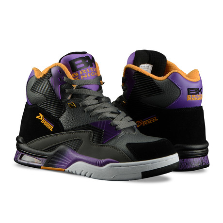 Control Hi Sneaker // Black + Charcoal + Purple + Orange