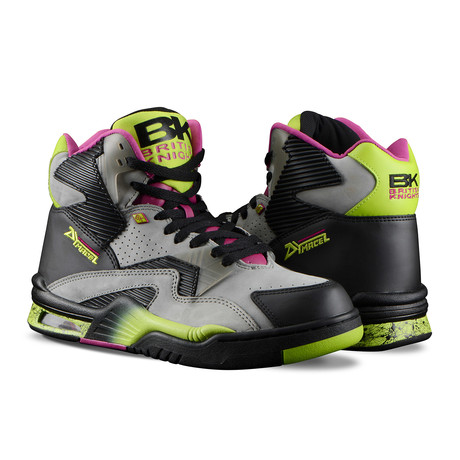 Control Hi Sneaker // Grey + Black + Lime Green + Cobaltia