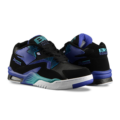 Control Mid Sneaker // Black + Sapphire + Teal + White