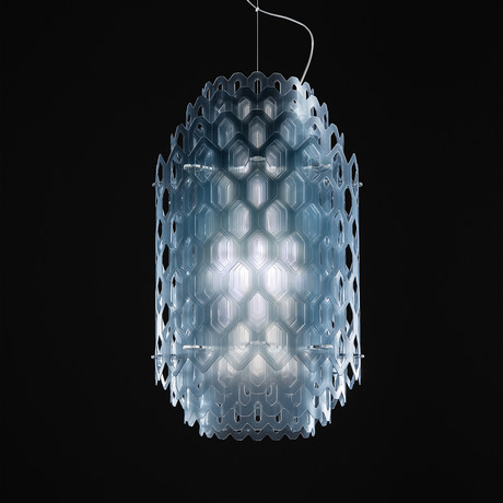 Chantal Suspension Lamp // Blue