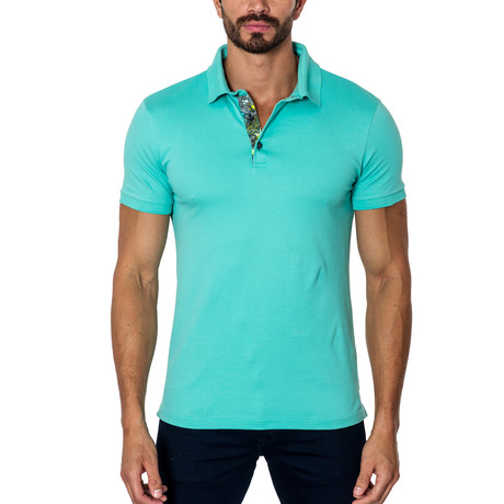 Short-Sleeve Polo // Turquoise