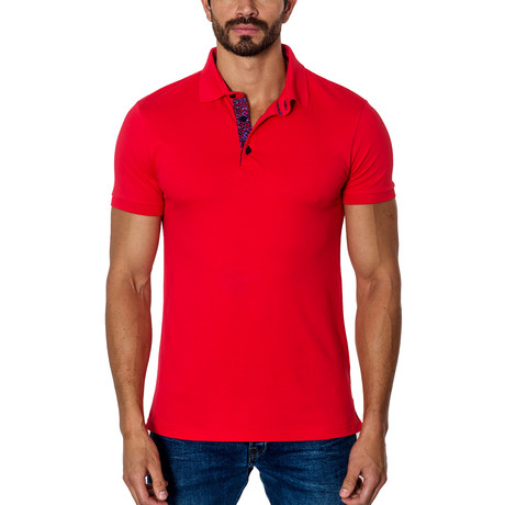 Short-Sleeve Polo // Red