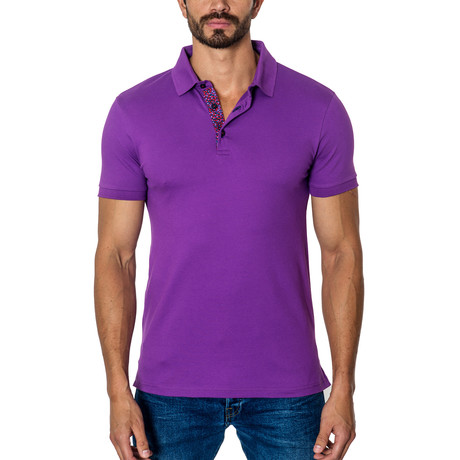 Short-Sleeve Polo // Purple