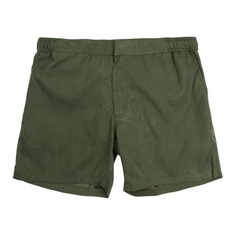 Combat Resort Mid Swim Short // Combat Green