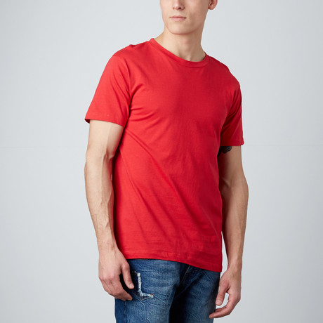Combed Cotton Tee // Red