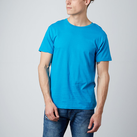 Combed Cotton Tee // Turquoise