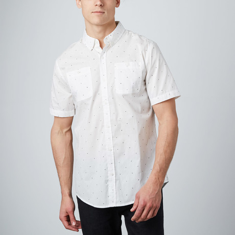 Woven Short-Sleeve Shirt // Ecru