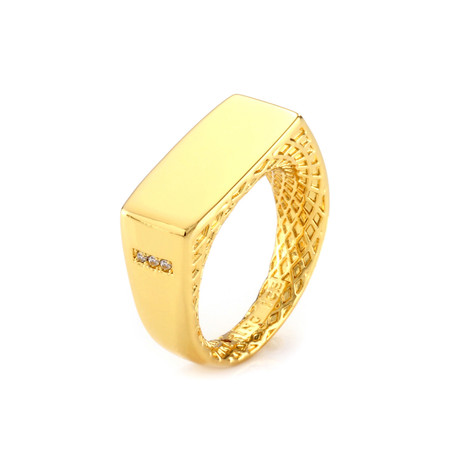 14K Gold-Plated Minimalist Ring // Small