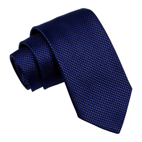 Textured Tie // Navy