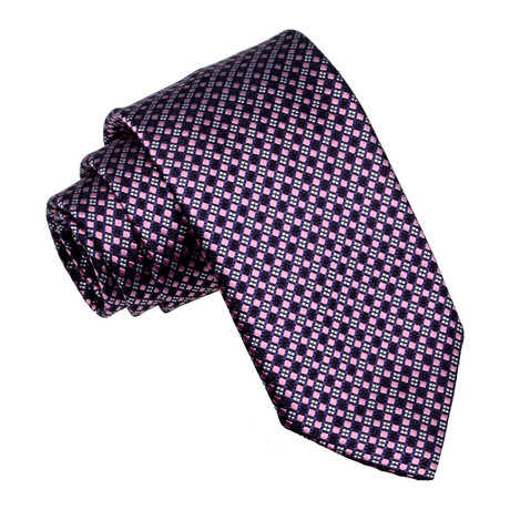 Crosshatch Tie // Purple + Pink + Blue