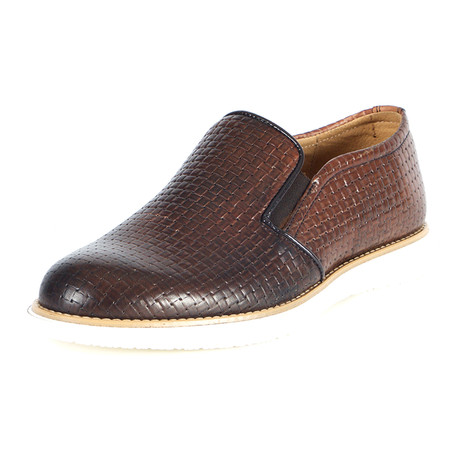 Capodimonte Woven Sneaker Loafer // Brown