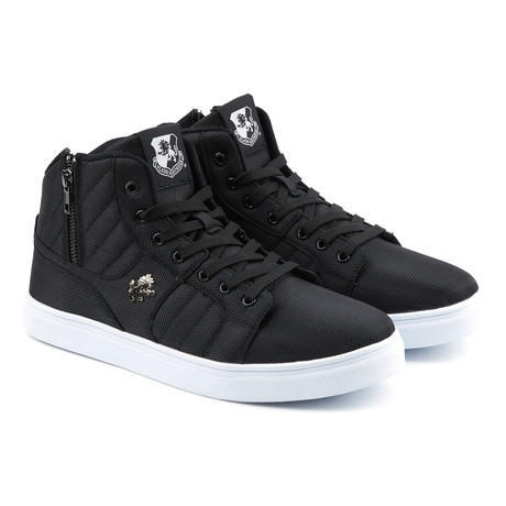 Midas Mid Sneaker // Black + White