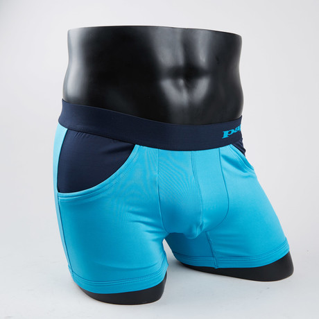 Pocketed Miami Beach Boxer Briefs // Periwinkle