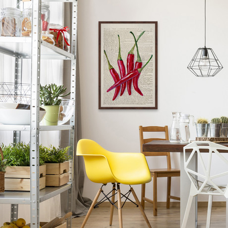 Red Hot Chilis II // Framed Painting Print