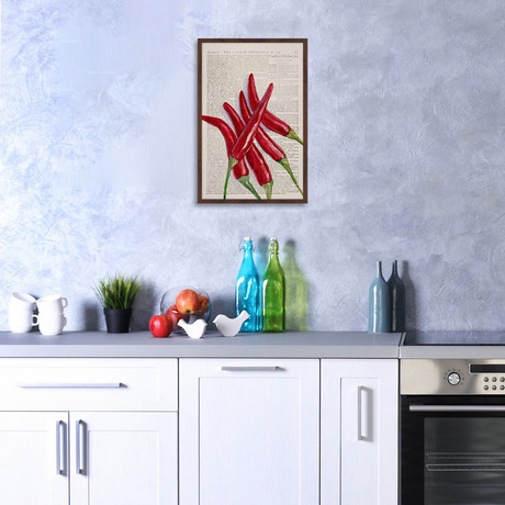 Red Hot Chilis // Framed Painting Print
