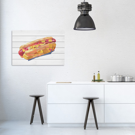 Hotdog Sensation // White Wood