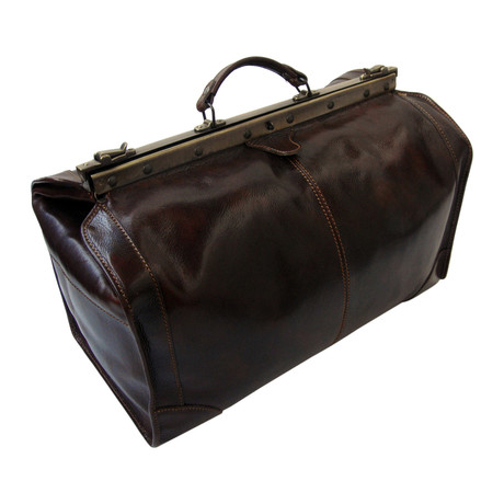 Casoria Framed Travel Bag // Brown