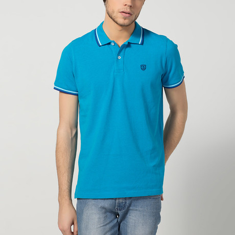 Mario Short-Sleeve Polo // Turquoise