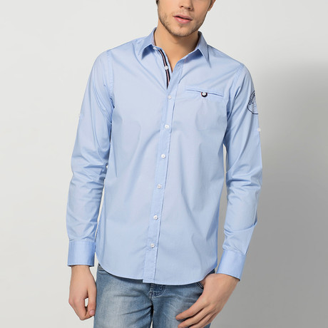 Jerome Long-Sleeve Shirt // Light Blue         (2XL)