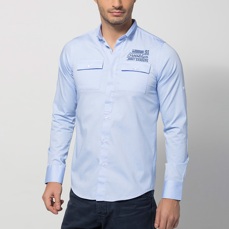 Julian Long-Sleeve Shirt // Light Blue