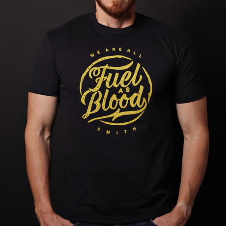 We Are All Smith // Fuel as Blood Crewneck T-Shirt // Black