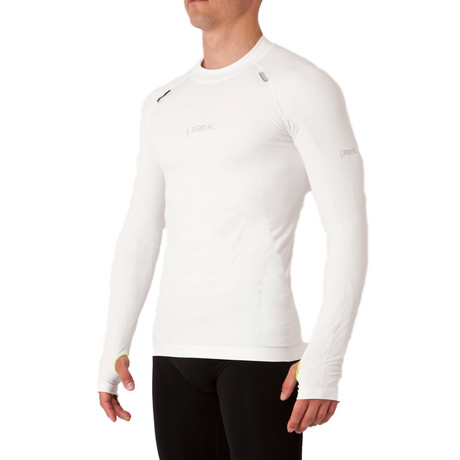 Iron-ic // Thumb Hole Athletic Shirt // White