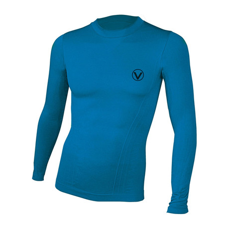 Vivasport // Long-Sleeve V-Neck Athletic Shirt // Sky Blue
