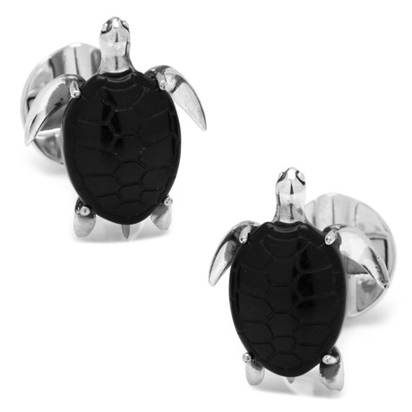 Onyx Turtle Cufflinks // MOP