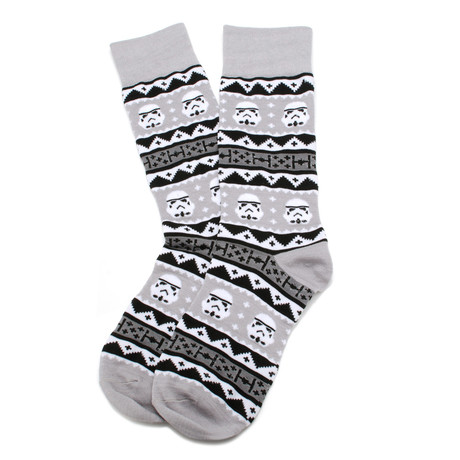 Stormtrooper Tacky Sweater Sock // Grey