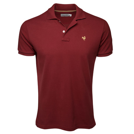 Secret Loop Short-Sleeve Polo // Merlot + Rust