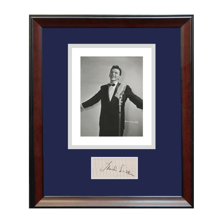 Frank Sinatra Autograph Display