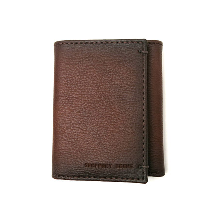 Burnished Trifold Wallet With RFID Blocking // Tan