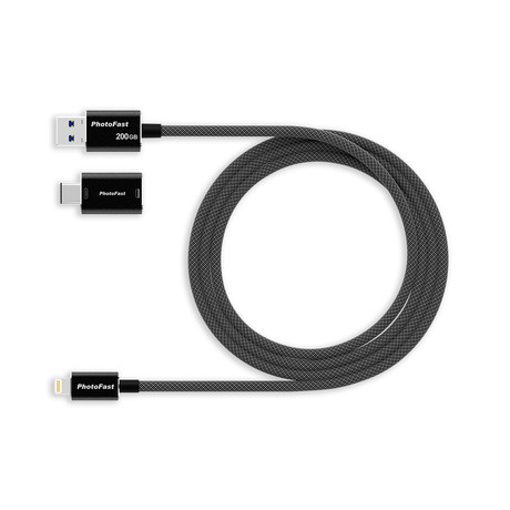 Lightning Storage + Syncing Cable // Black
