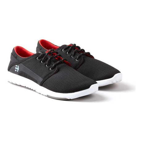 Scout Sneaker // Black + Red + Grey