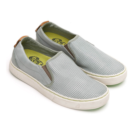 Soumei Perforated Slip-On // Grey