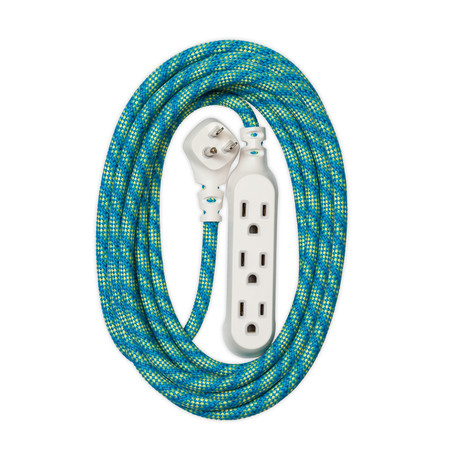 Accent Braided Extension Cord // 15 ft.