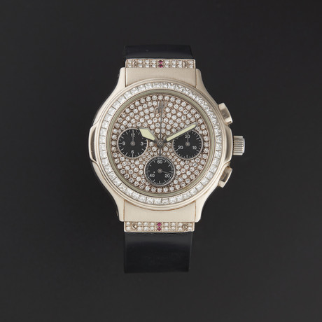 Hublot WG Classic Elegant Diamonds Chronograph Automatic // 1610.4 // Pre-Owned