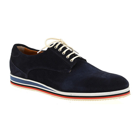 Contrast Sole Lace-Up Sneaker Derby // Navy