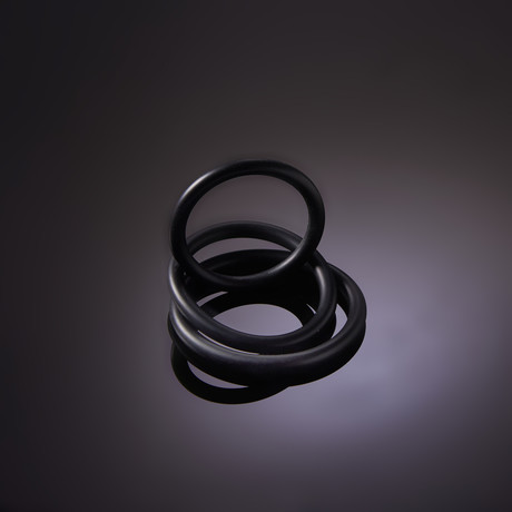 3 C-Ring Set Thin + Water Based Glide // Black!