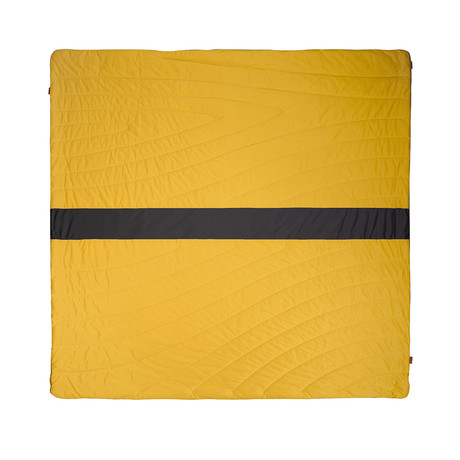 Super Fleece Blanket // Yellow + Charcoal