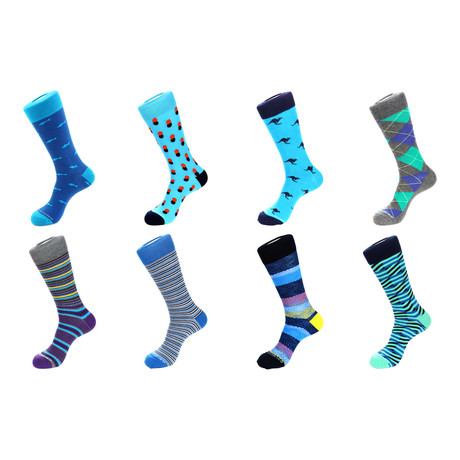 Dress Socks // Blue Horizons // Pack of 8