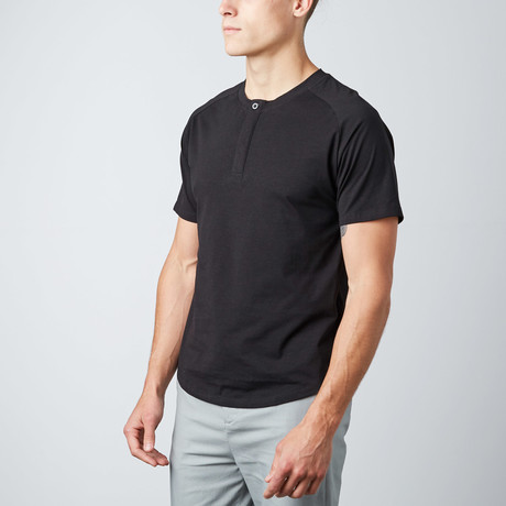 Clovis Henley Shirt // Black