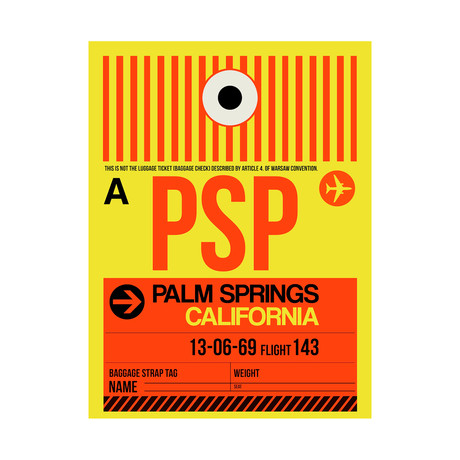 PSP Palm Springs Luggage Tag!
