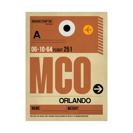 MCO Orlando Luggage Tag