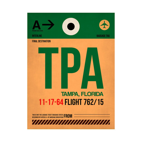 TPA Tampa Luggage Tag