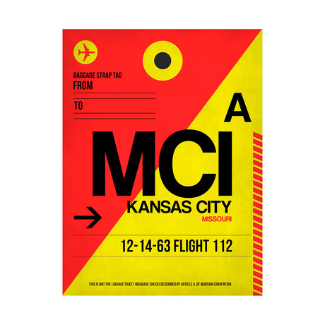 MCI Kansas City Luggage Tag