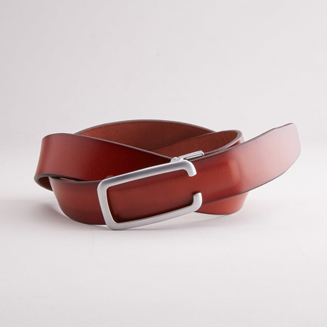 Solid Track Click Belt // Rusted Brown