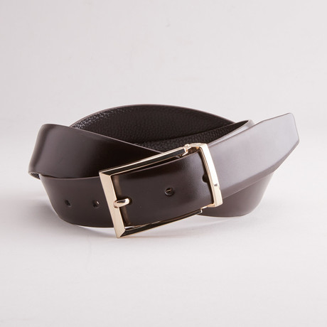 Clay Traditional Style Belt // Dark Brown