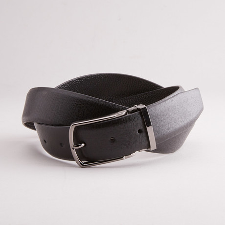 Grid Traditional Style Belt // Black