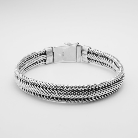 Fancy 3 Line Braid Bracelet
